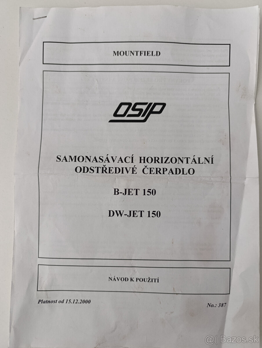 elektricke vytlakove vodne cerpadlo - 4