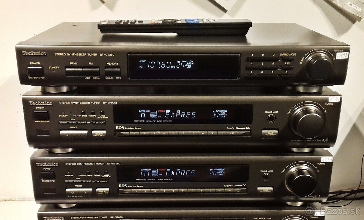 SERIA tuner TECHNICS RDS, Class AA, antena AM/FM, Japan= Tu2 - 4