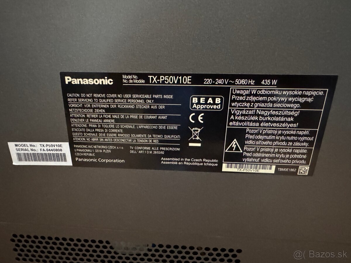 Panasonic TX-P50V10E - 4