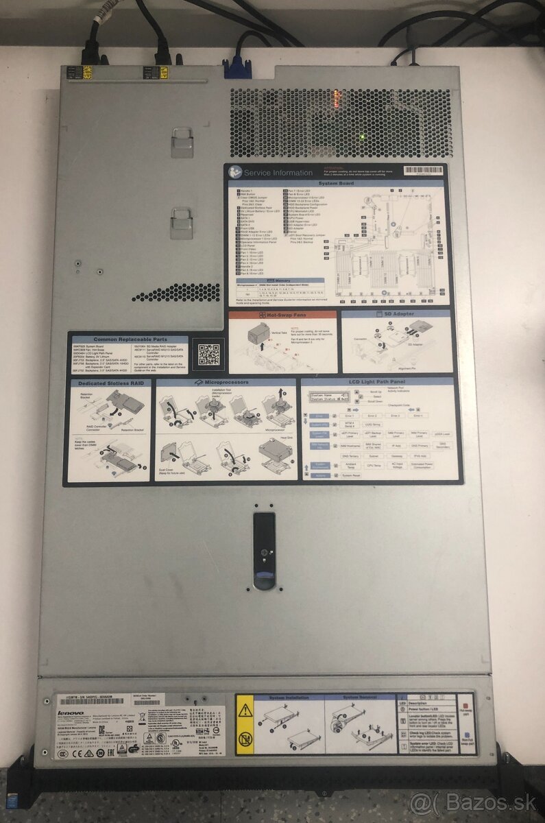 Server Lenovo System x3550 M5, 40 CPU, 384 GB RAM - 4