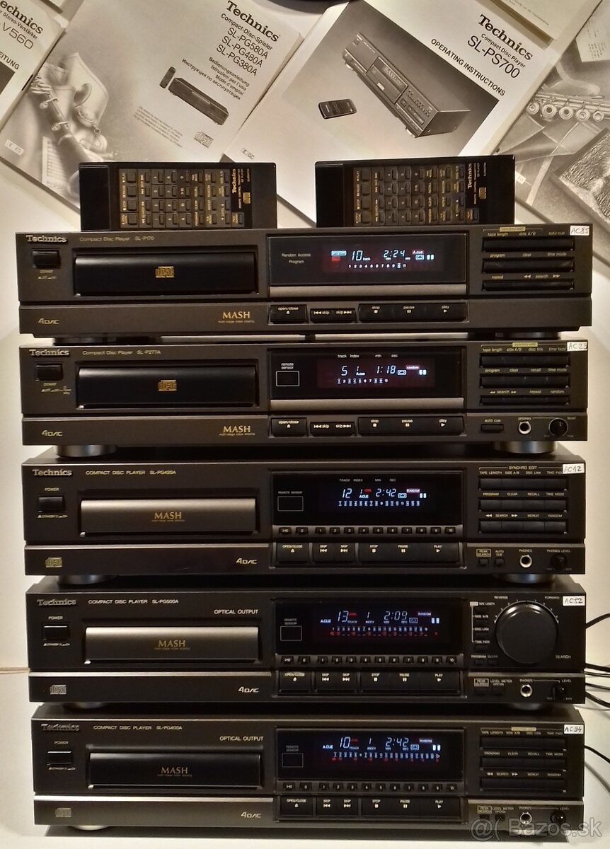 Seria CD prehravac TECHNICS aj dialkove ovladanie, MASH= Cd2 - 4