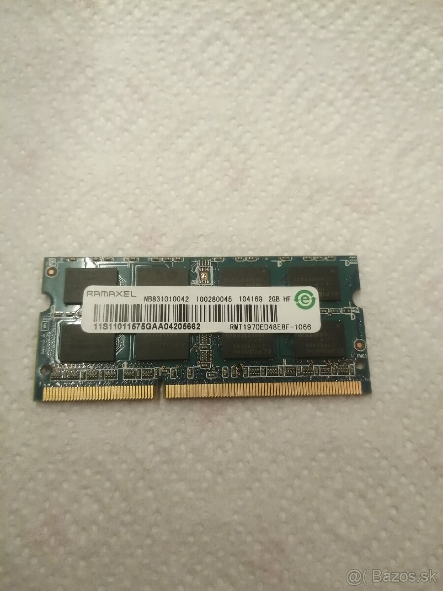 SoDimm DDR3 RAM 3x2GB, 2x2GB, 4GB z NB - 4