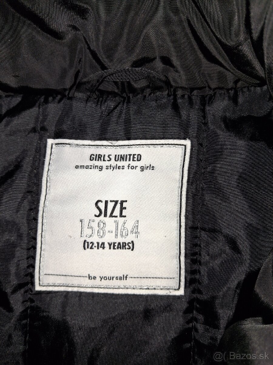 Dievčenská čierna zimná bunda TAKKO. - 4