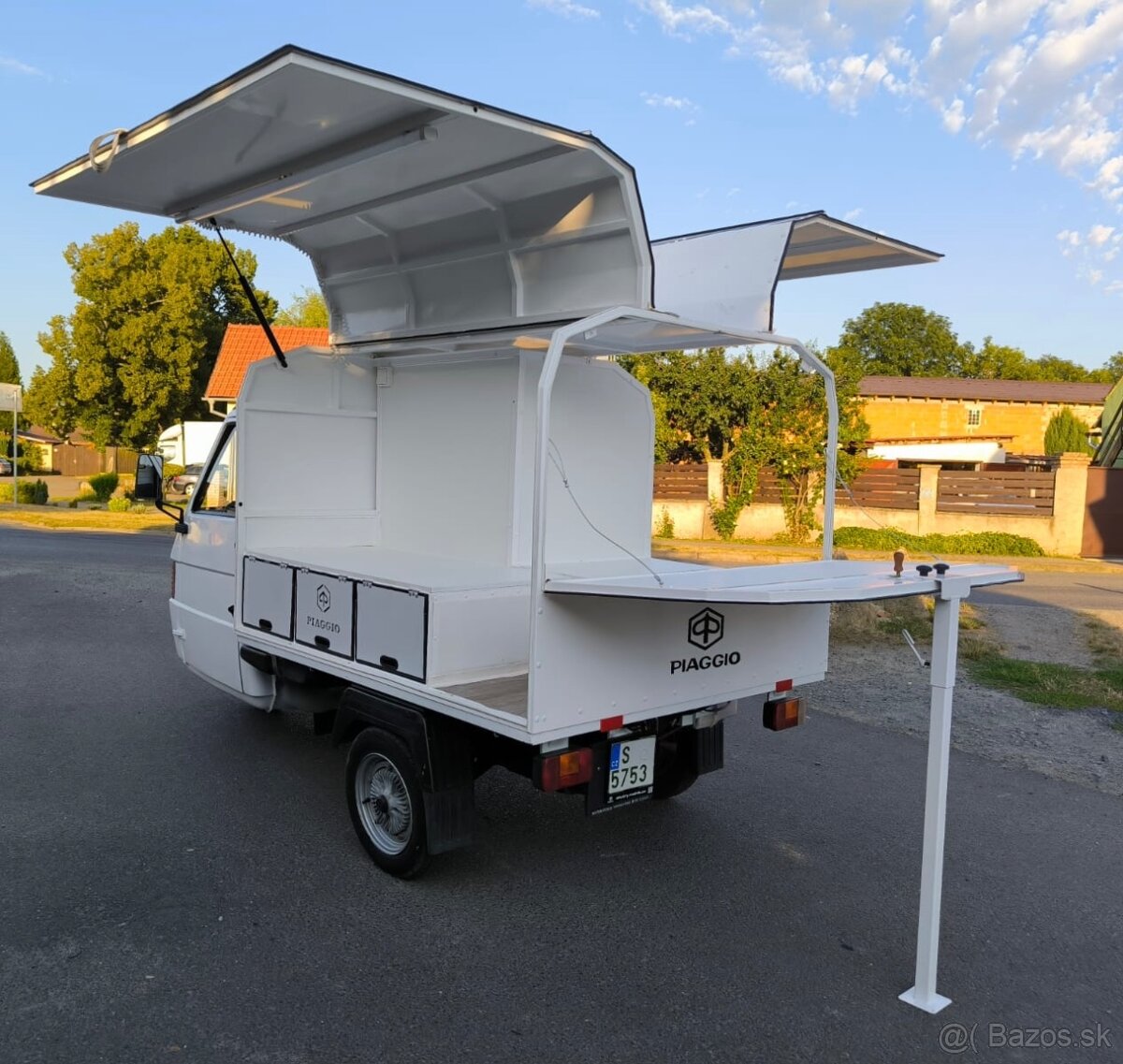 Piaggio ape Tm 200 pojazdný stánok prosseco káva - 4