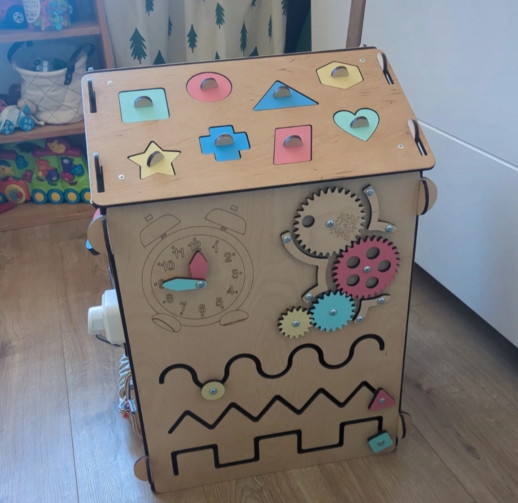 Activity board montessori domcek - 4