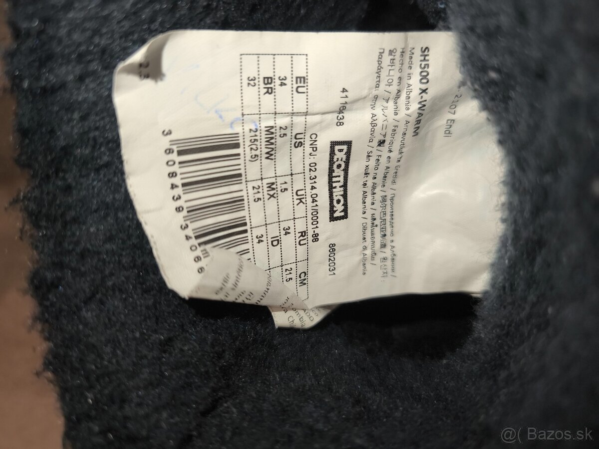 Predám detské zimné topánky -snehule - 4