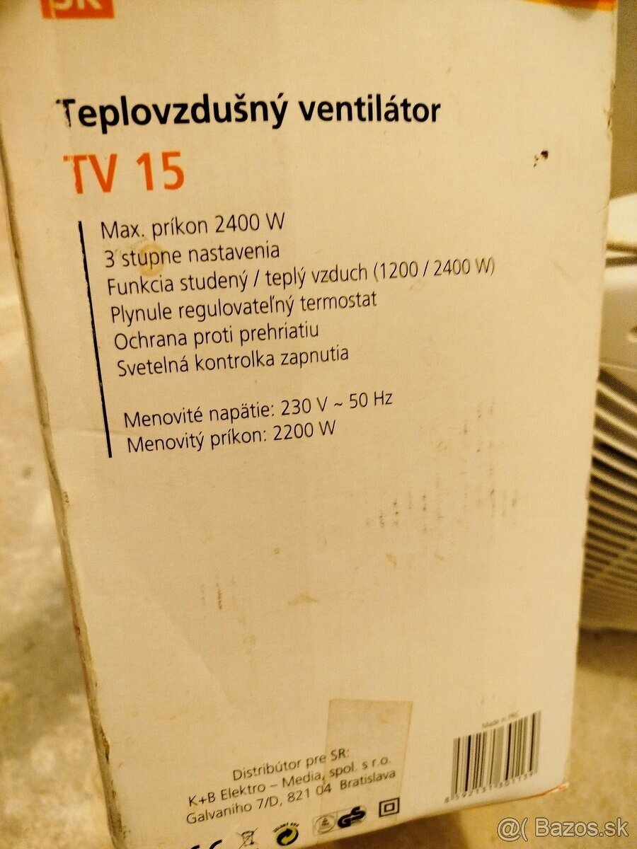 VYHRIEVACIA DEKA A TEPLOVZDUSNÝ VENTILÁTOR - 4