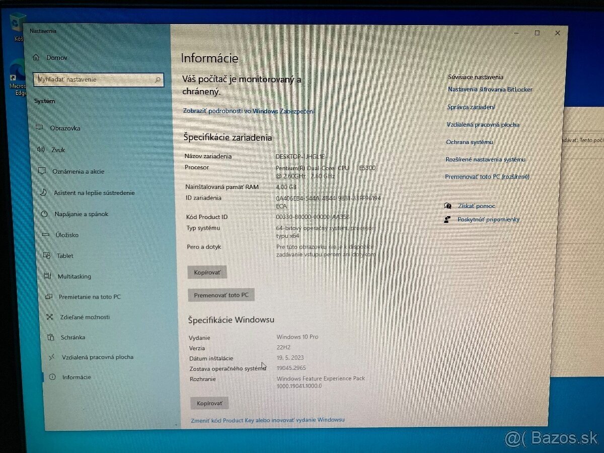 Predám Lenovo Thinkcentre M58e, monitor, klávesnica, myš - 4