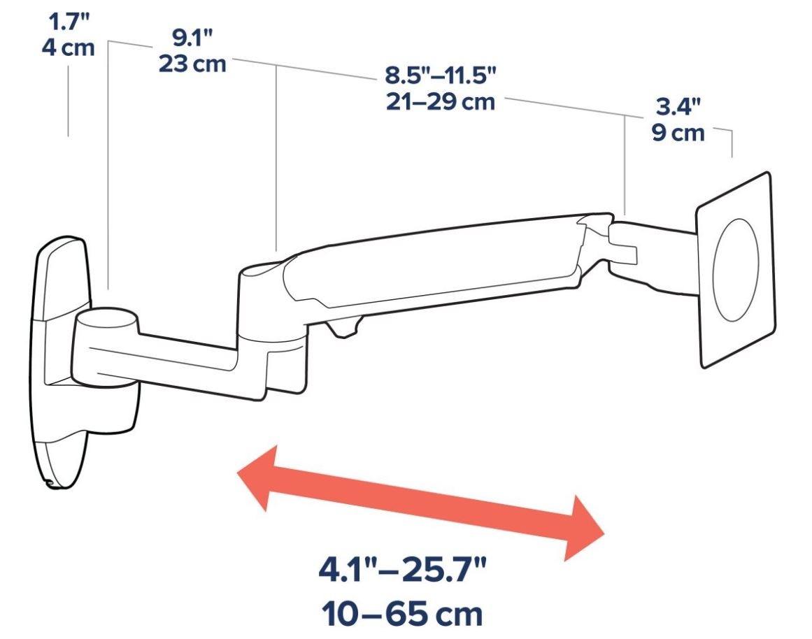 držiaky na LCD monitory - 2 ks - 4