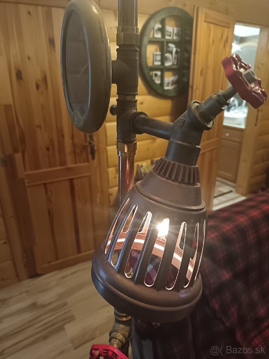 Stojanová lampa steampunk - 4