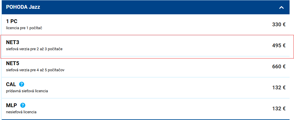 Stormware Pohoda Jazz NET3 - 4
