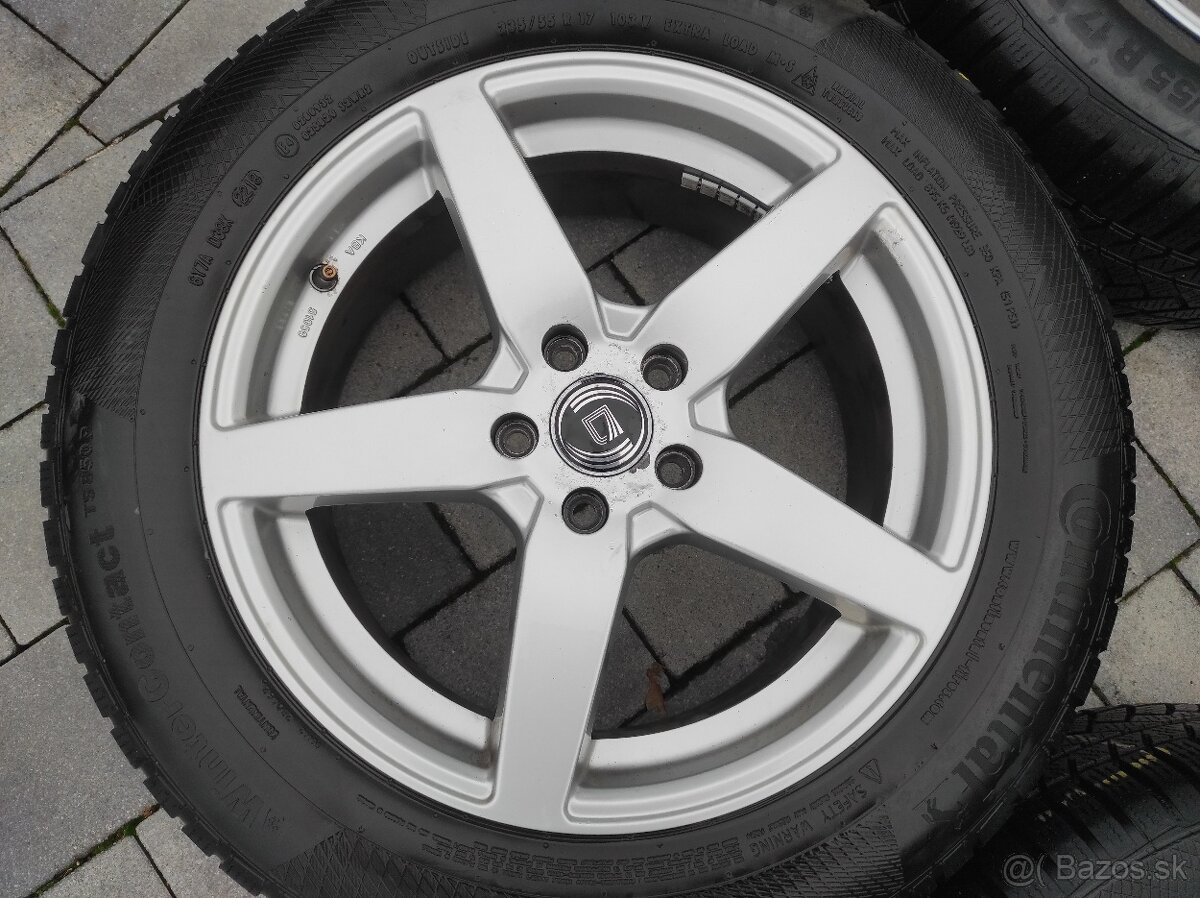 Zimná sada 17" 5x108 Ford 235/55 R17 - 4