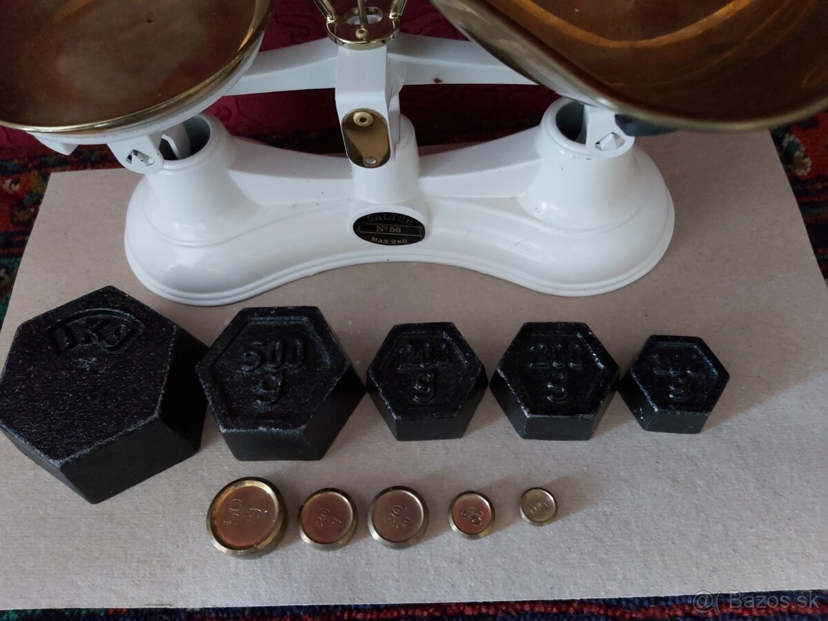 Anglická váha +závažie. - 4