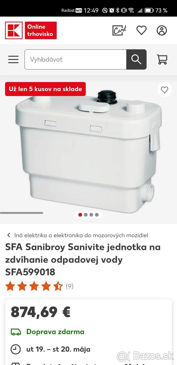 Čerpadlo odpadovej vody - 4