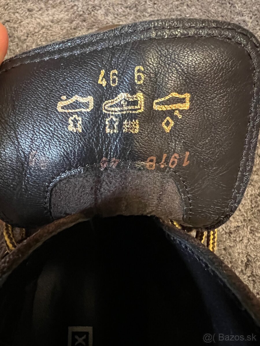 Nové pánske kožené zimné topánky - veľkosť 46 - 4