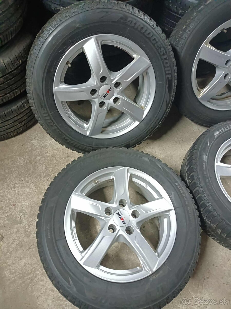 ❄️zimné 4ks alu disky 5x112 r16 pneu 215/60 r16 - 4