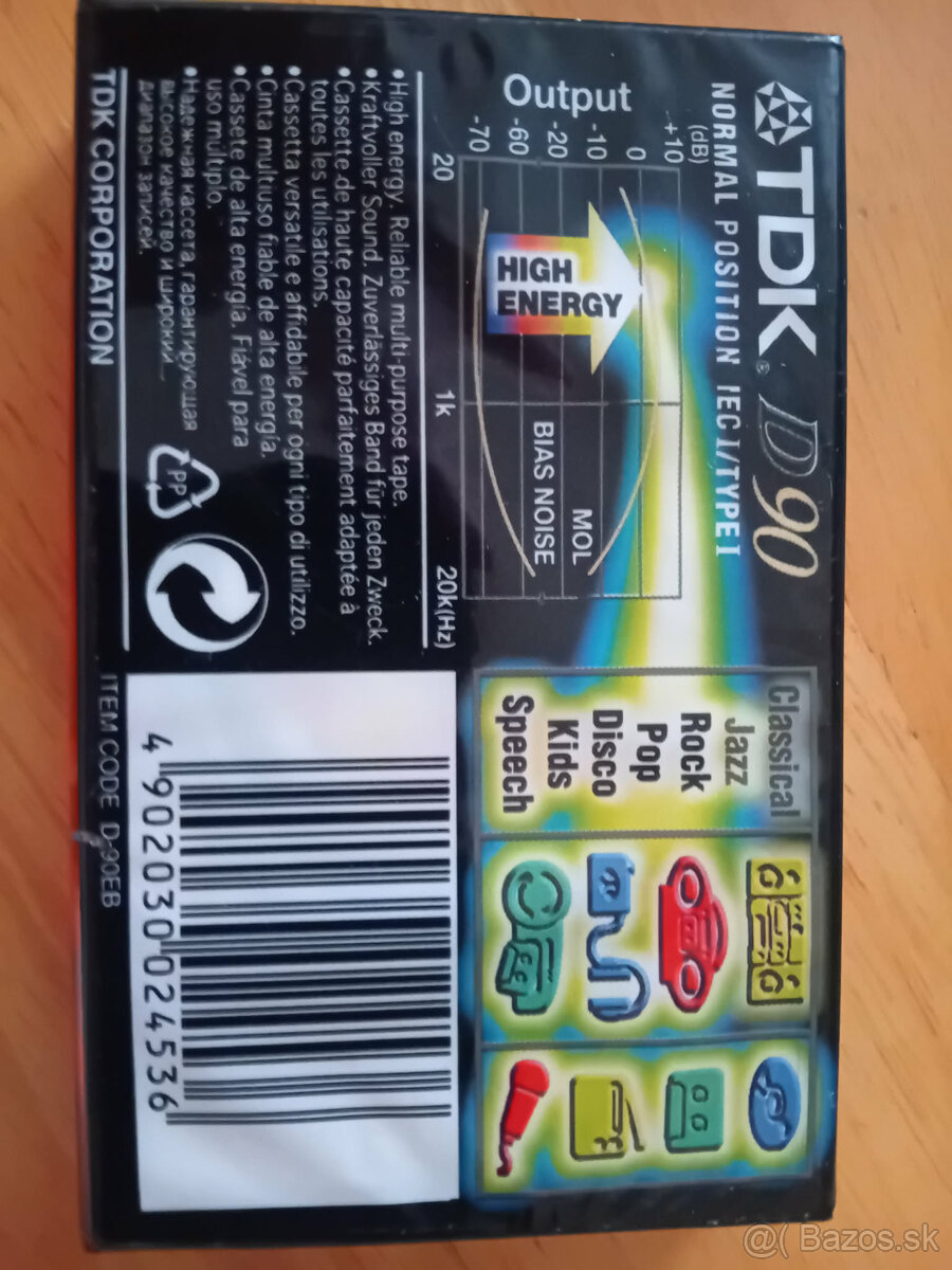 magnetofónove kazety TDK 90 - 4