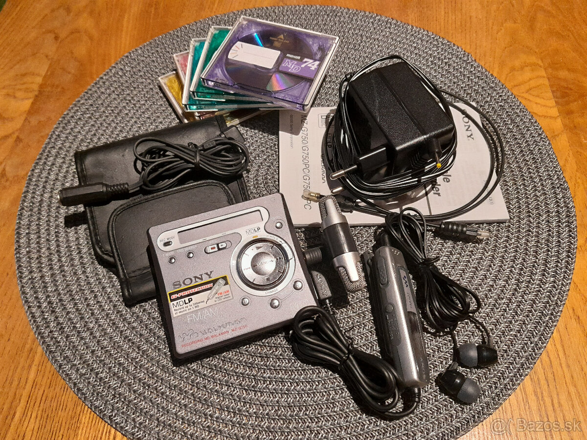 WALKMAN - MiniDisc Recorder SONY + stereomikrofón - 4