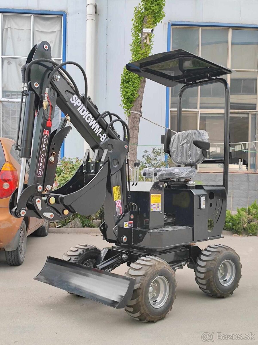 Minibáger 2.generácie 360°otoč mohutný terénny - 4