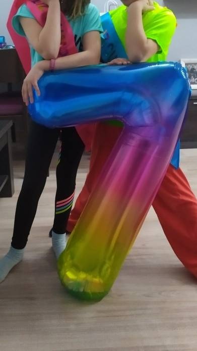 Narodeninové balóny čísla 100cm (dúhové) - 4