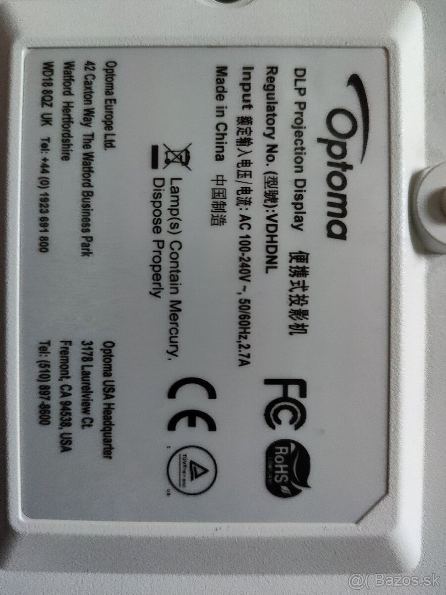 Projektor Optoma HD26 FullHD 3D DLP - 4