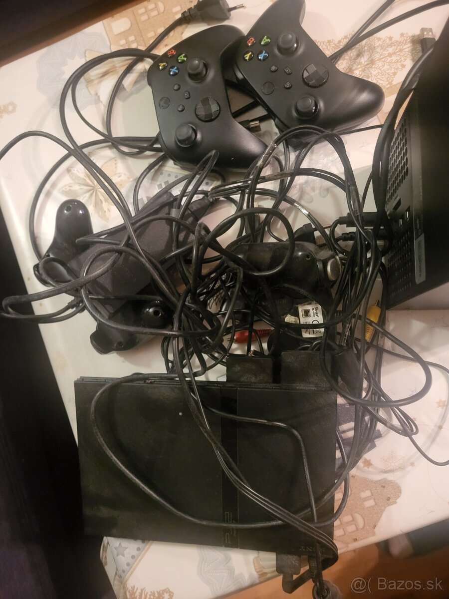 XBox 364 series,playstation 2 ,hry ,volant z pedalami - 4