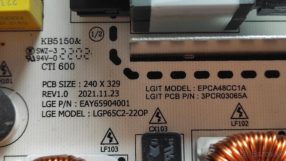 LG OLED65C22LB náhradné diely - 4