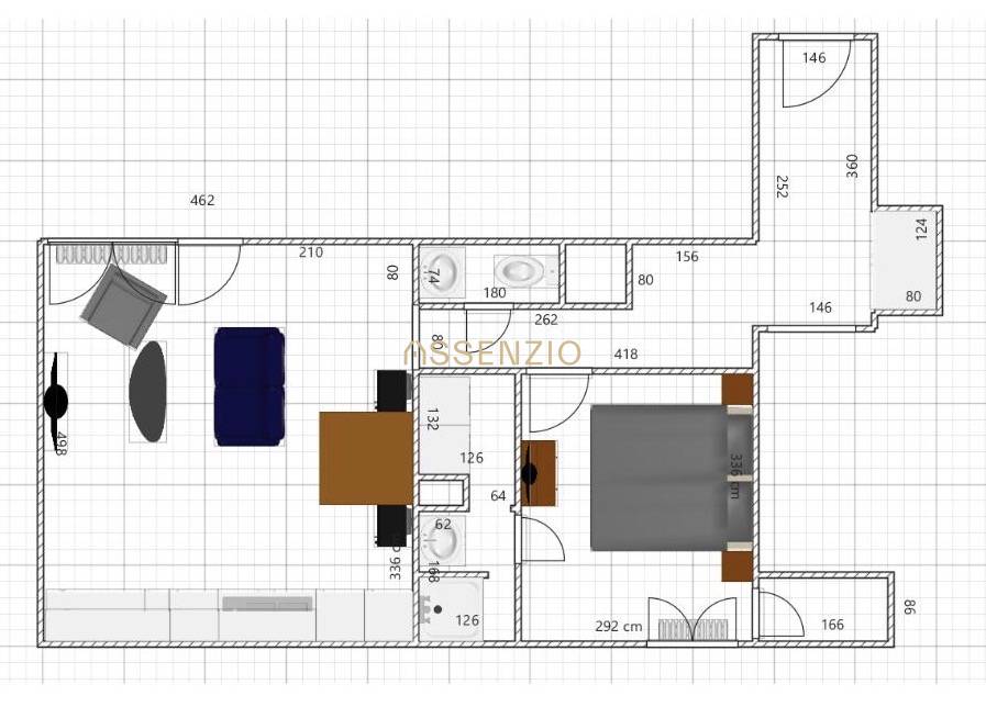 ASSENZIO- 2 IZBOVÝ BYT 54,16m2 - KOMPLET PREROBENÝ -SVETLÁ U - 4
