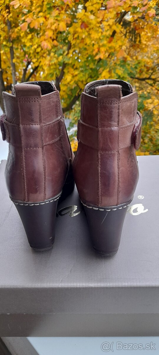 ZLAVA kozene zimne clenkove cizmicky-platformy ,vel.36 - 4