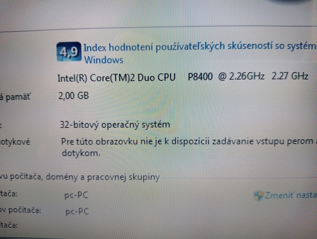 predám notebook DIMOTION FASTBOOK F4F1 , WINDOWS 7 - 4