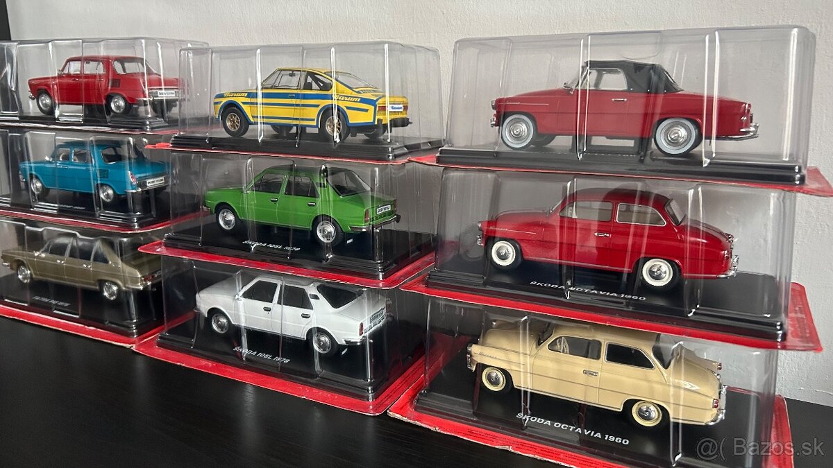 Modely osobné automobily Škoda, Tatra 1/24 - 4