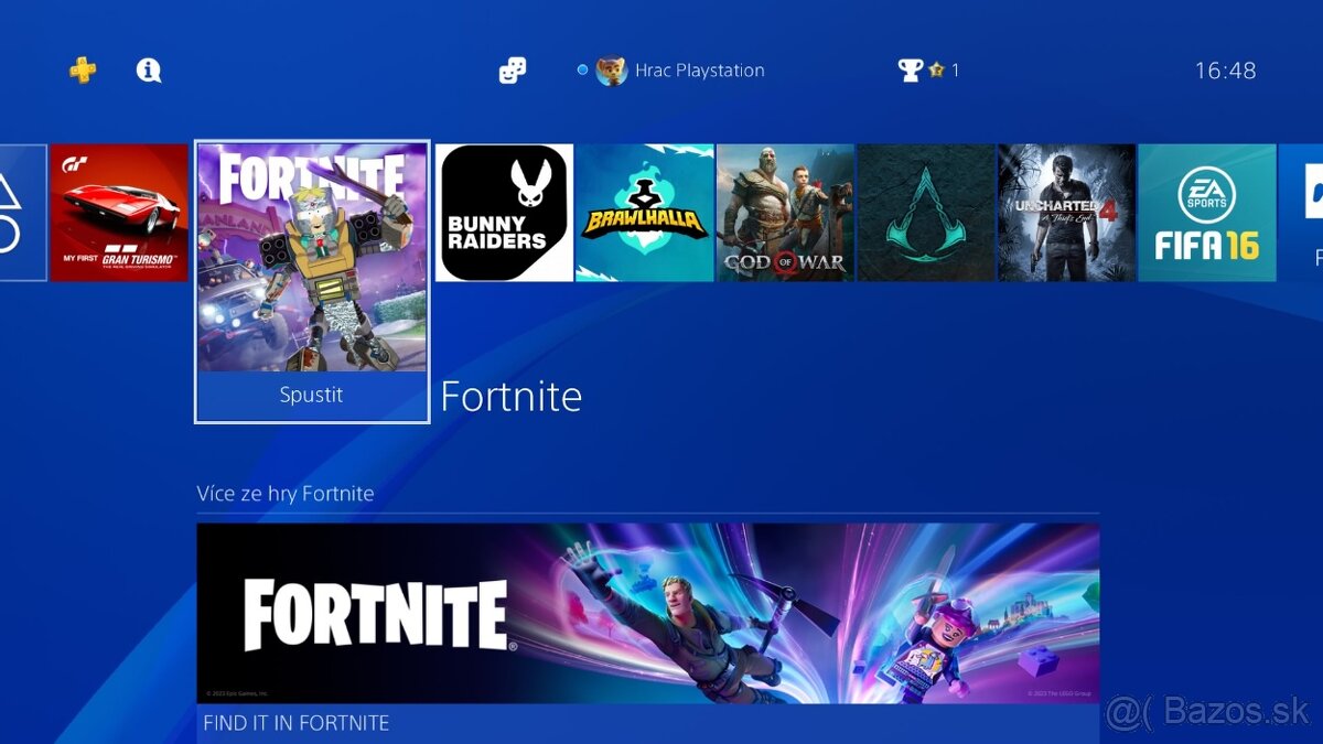 PS4 PLAYSTATION 4 SLIM + 2X OVLADAC + HRY - 4