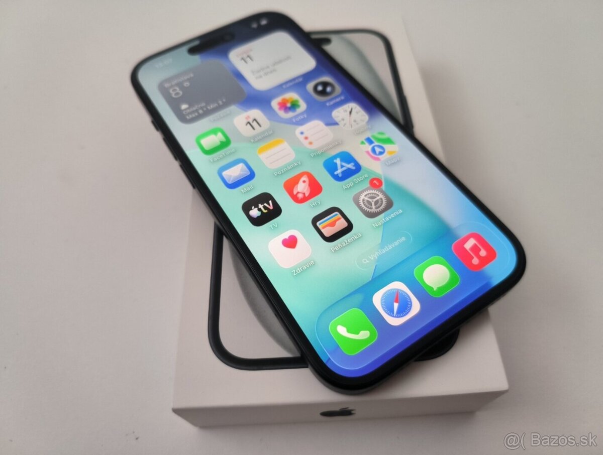 apple iphone 15 128gb Midnight 100% Batéria - 4