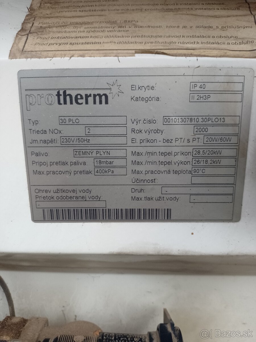 Plynový kotol Protherm - 4