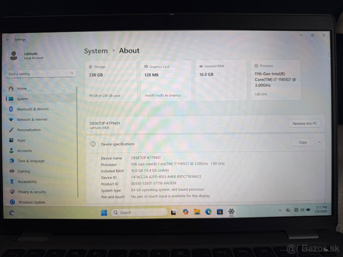 Dell latitude 5420 - 4