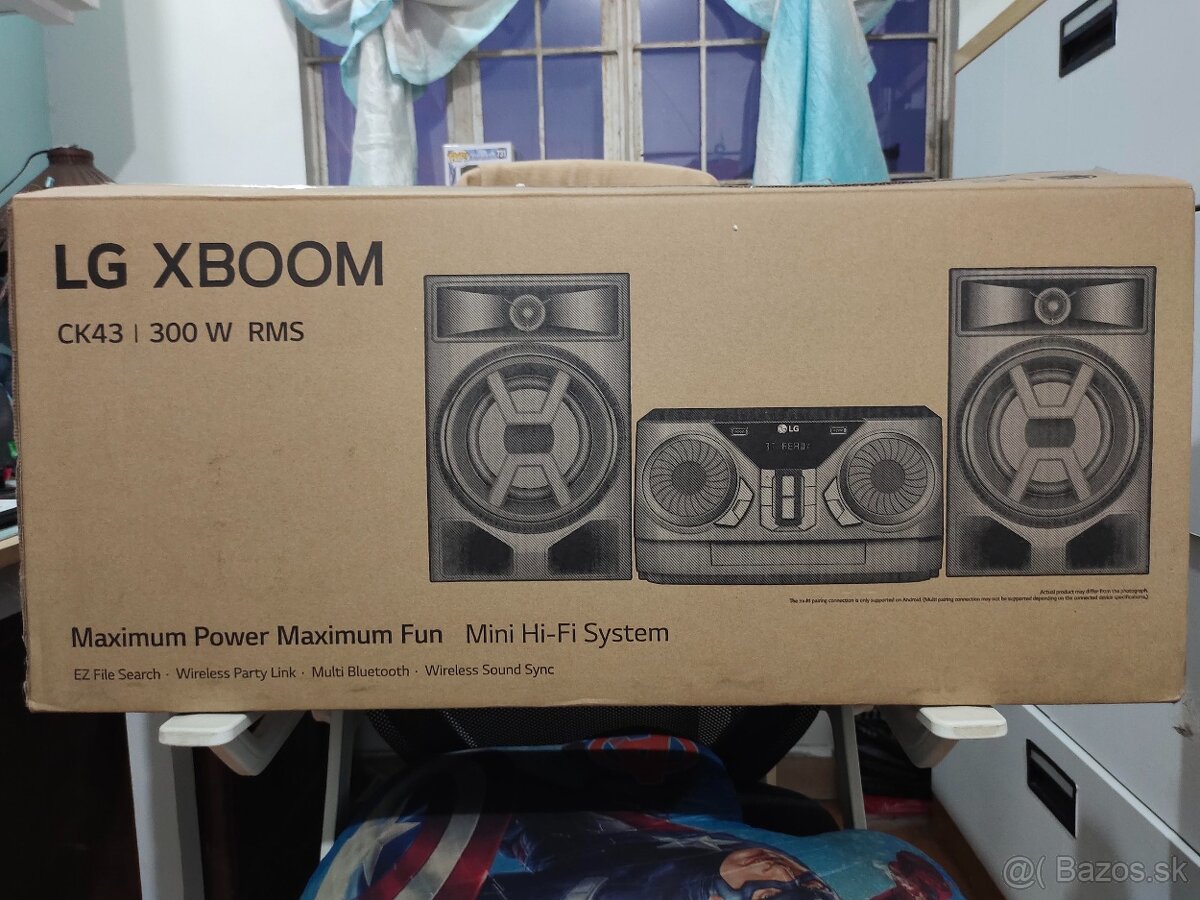 Predám hifi mini / mikrosystém LG CK 43 300W BOOM - 4