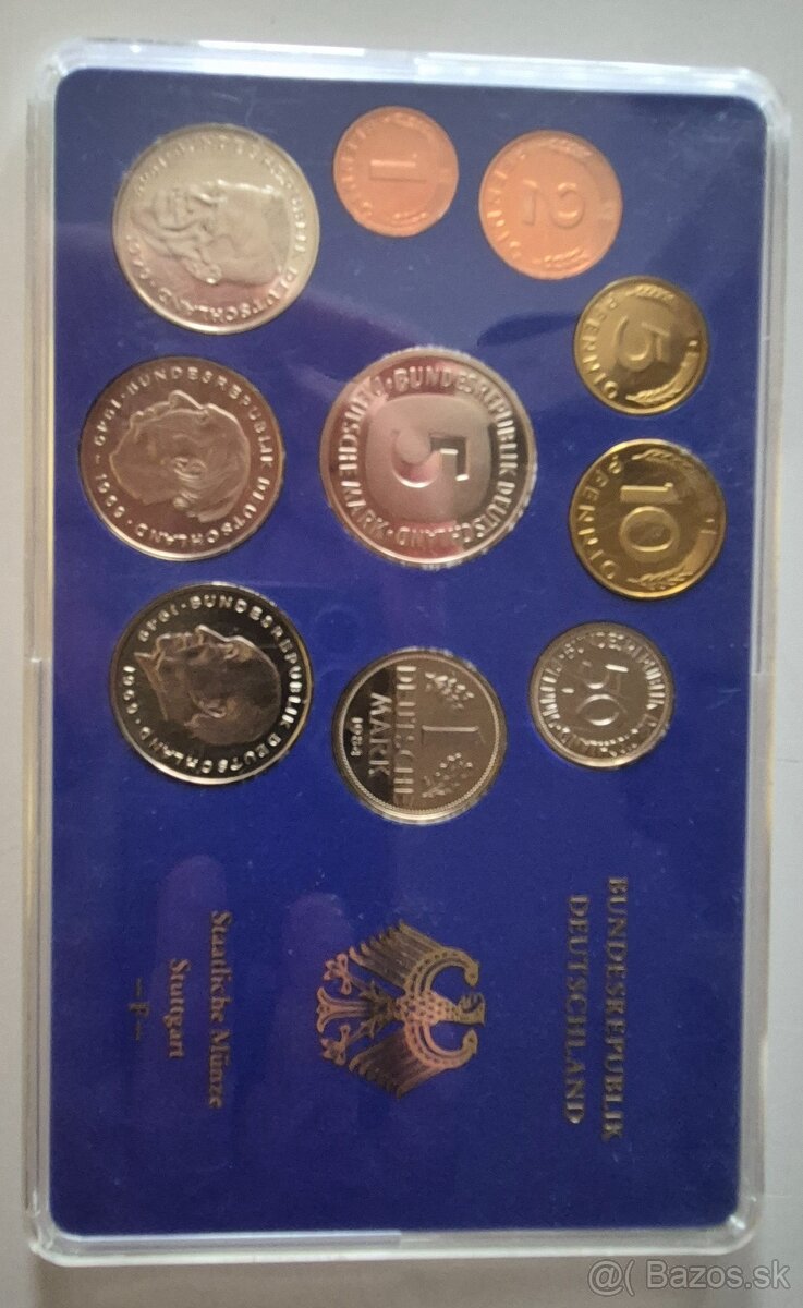 Predam suprava minci nemecko Proof 1982F,1983F,1984F - 4