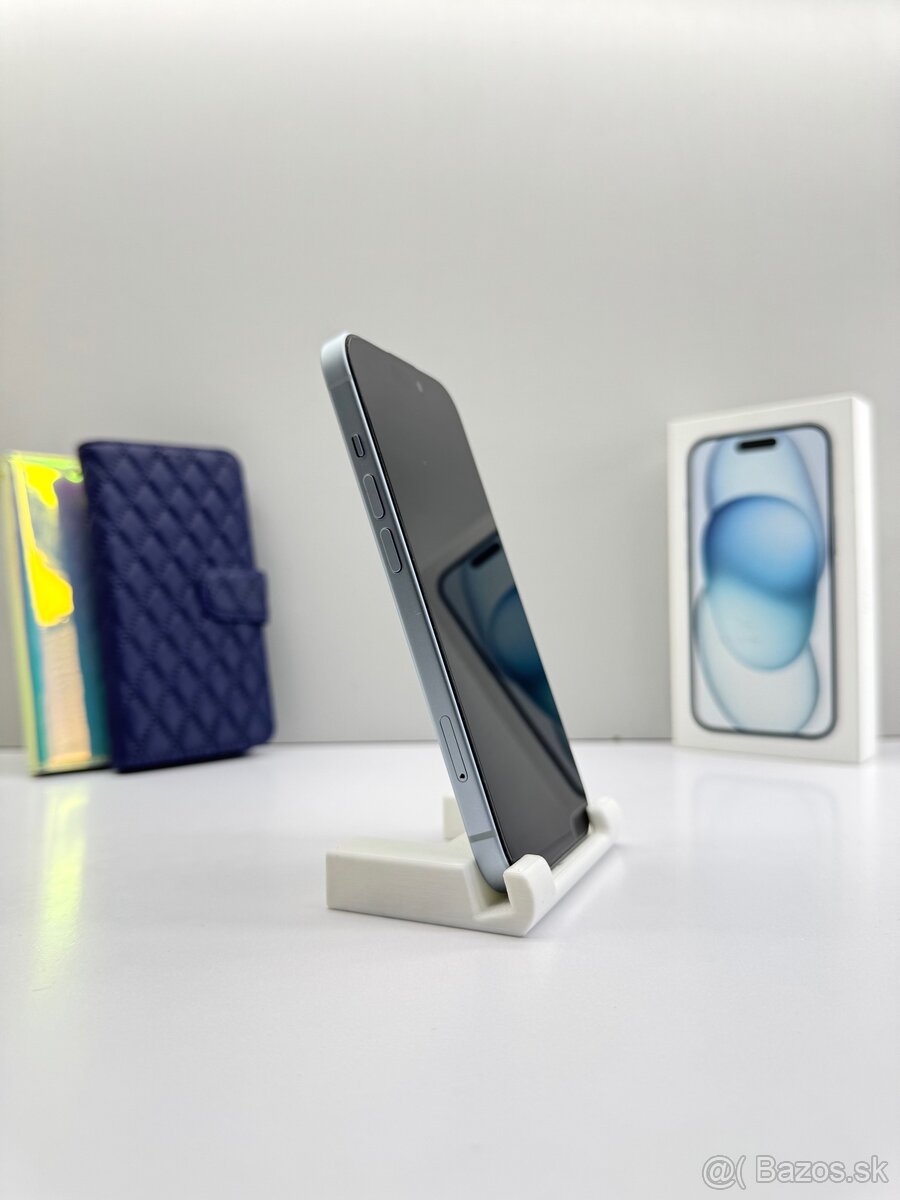 iPhone 15 128GB BLUE ORIGINÁL STAV+PRÍSLUŠENSTVO - 4