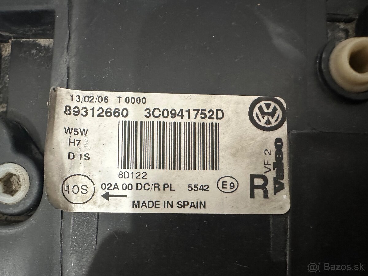 vw passat b6 predné bixenon svetlo - 4