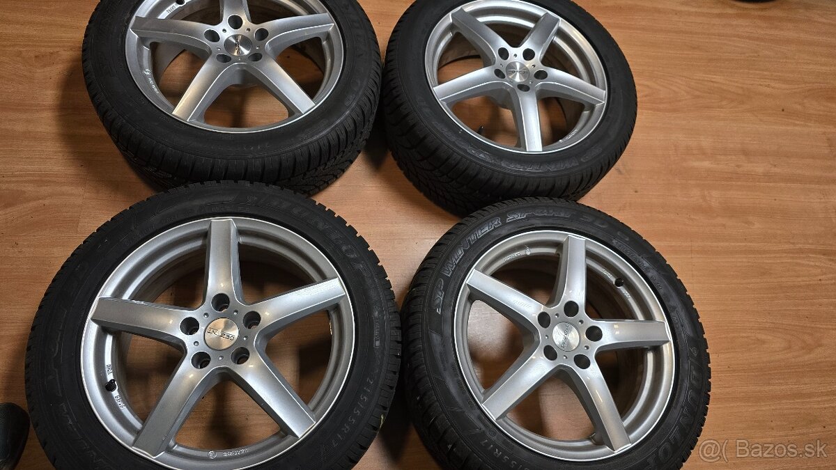 Predam elektrony 5x112 R17 a zimne gumy - 4
