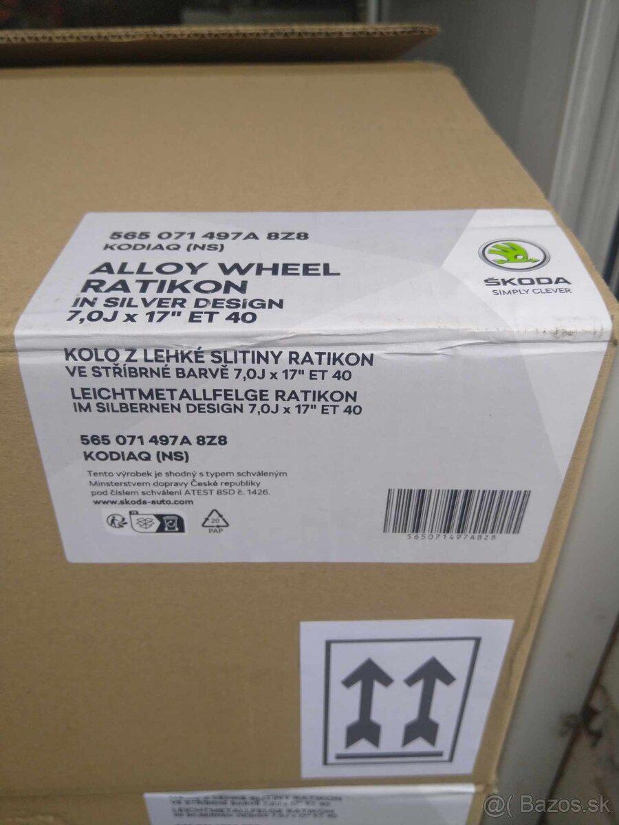 Alu 5 x 112 R 17 originál ŠKODA. - 4