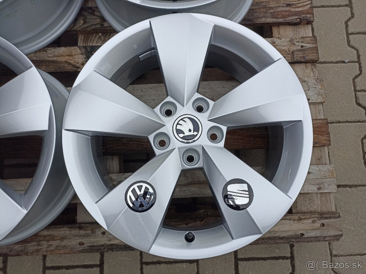 Originálne ALU disky Škoda, VW, Seat 5x112 R17 ET38 - 4