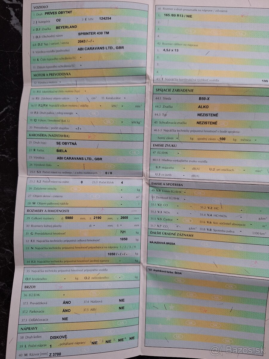 Predám karavan značky BEYERLAND - 4