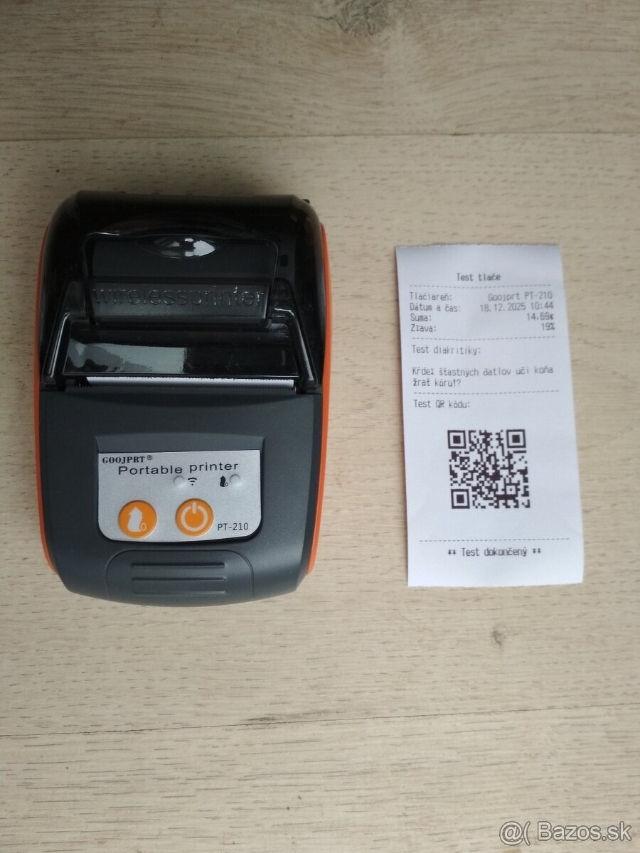 Prenosná termotlačiareň na bločky - 4