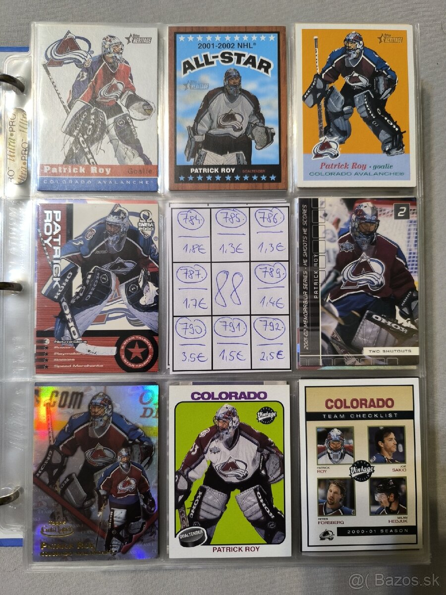 Hokejové kartičky - Patrick Roy 4 - 4