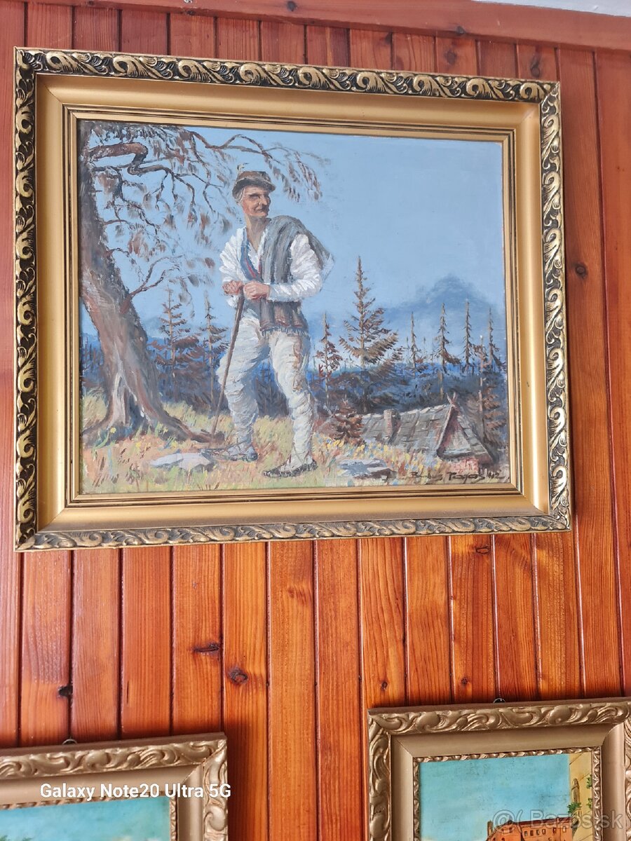 Rôzne stare obrazy, vsetko olej - 4