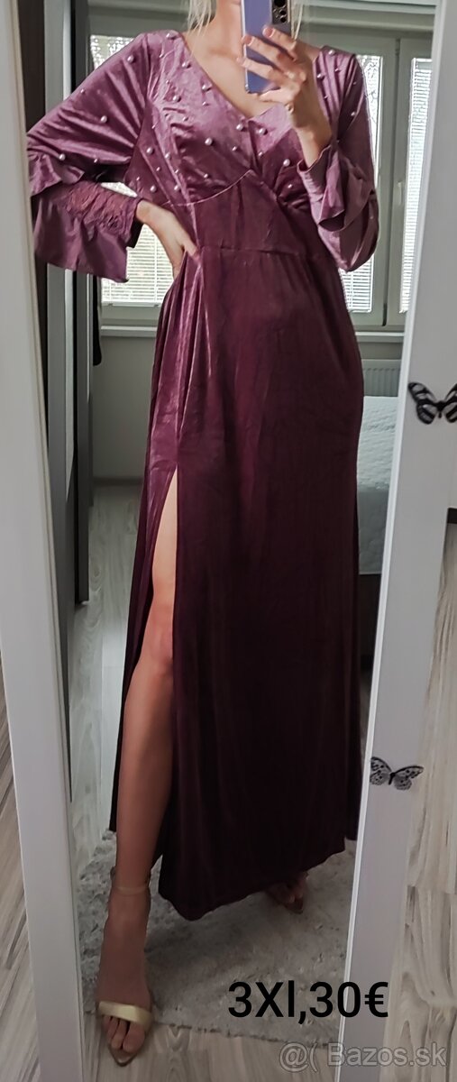 Dlhé spoločenské šaty 2Xl/3Xl - 4