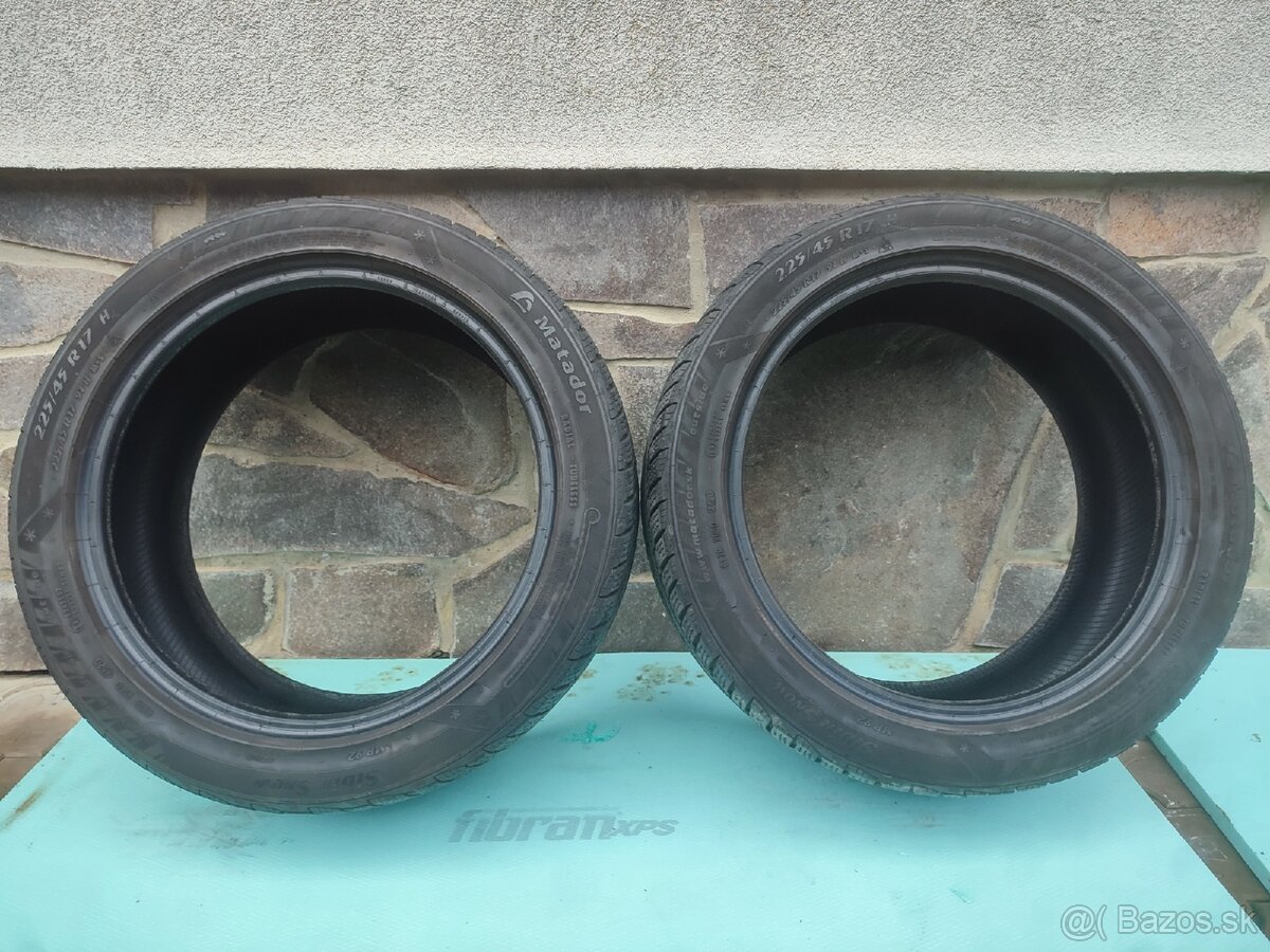 Predám zimne gumy 225/45 R17 4kusy vzor 6mm - 4