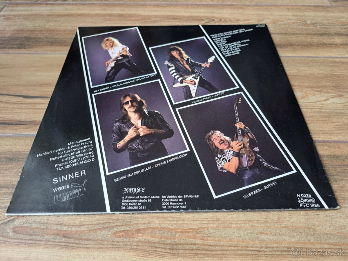 Lp SINNER - Touch Of Sin / EX - 4