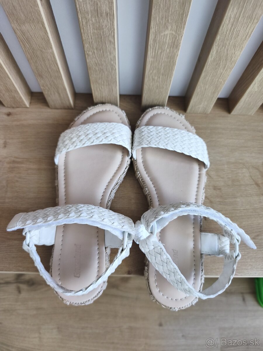 Dámske sandále, biele - 4